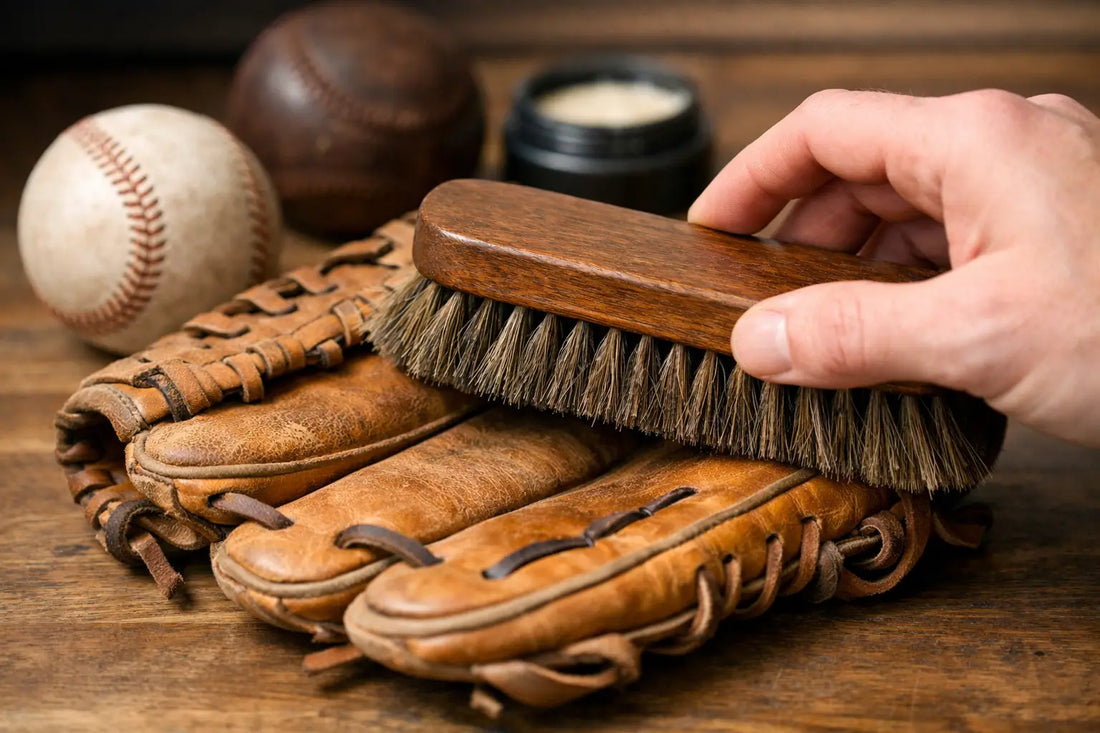 Horsehair Brush for Baseball Glove Care